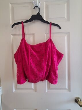 torrid Hot Pink Lace Corset